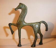 Vintage Greek Mythology Horse Statue Brass Trojan Figurine-Sculpture Mid Century picture