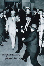 Jim Leavelle Signed Autographed 4x6 Photo JFK Assassination Texas Ranger Oswald picture