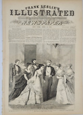 Frank Leslie's 4/24/1869 Julia Dent Grant / Torture at Sing Sing Prison N Y picture