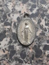 Vintage Sterling Silver Virgin Mary Miraculous Medal picture
