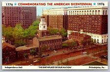 Philadelphia Pennsylvania Independence Hall Aerial View Chrome Postcard picture