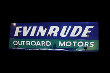 RARE EVINRUDE  PORCELAIN NEON SIGN SKIN 45 INCHES SSP picture