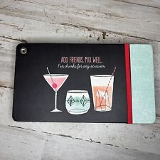 Hallmark Cocktail Party Drink Recipe Book Add Friends Mix Well 20 Recipe Cards picture