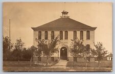 Public School Building Shickley Nebraska NE 1910 Real Photo RPPC picture