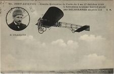 PC CPA AVIATION, L'AEROPLANE BLÉRIOT, DELAGRANGE, Vintage Postcard (b24516) picture