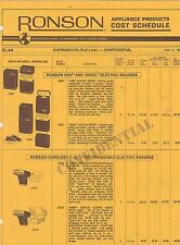 #MISC-0235 - 1974 RONSON appliance CATALOG PRICE LIST picture