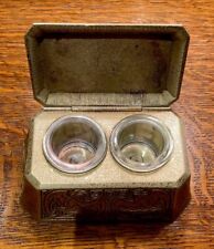 Antique Tiffany Studios New York #1763 Chinese Double Inkwell: Gold Dore Patina picture
