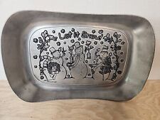 WILTON ARMETALE ''LET IT SNOW'' PEWTER BREAD TRAY BY SUSAN WINGET #200085 picture