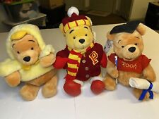 *VINTAGE W/ TAGS* Disney Store 90s Winnie The Pooh Easter/Holiday/Graduate Plush picture