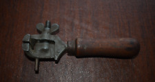 ANTIQUE VINTAGE HAND VISE 6.5'' WITH WOOD HANDLE - (D) picture