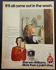1972 Sherwin-Williams Paint Store Vintage 1970's Print Ad It'll all come out... picture
