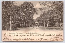 c1905 Washington Park Looking North Bandstand Bridgeport Connecticut CT Postcard picture