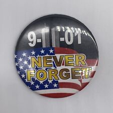 September 11th 9-11 Never Forget Button Pin picture
