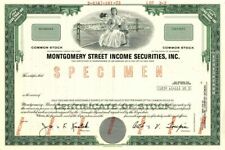 Montgomery Street Income Securities, Inc. - Stock Certificate - Specimen Stocks  picture