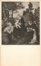Postcard Art Lippi Filippino Virgin Child Saints Rembrandt Photogravure picture
