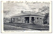 1908 Free Public Library, Tyringham, MA Postcard picture