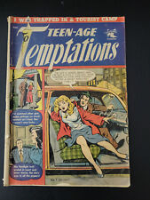 Teen Age Temptations 1 Matt Baker cover PR to FR complete 1952 St John picture