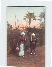 Postcard Vintage Photo of Two Village Women picture