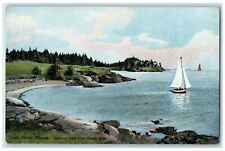 c1950's General View From South Side Sailboat View Owls Head Maine ME Postcard picture