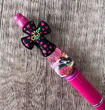 Custom beaded pens. Silicone cross. Gifts, Basket filler, Journal picture