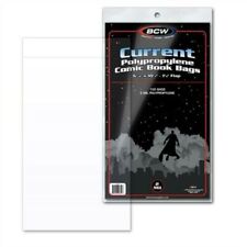 100 BCW Current / Modern Comic Book Poly Bags + Acid Free Backer Boards sleeves picture