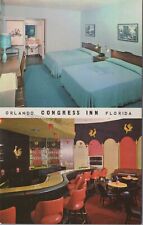 Orlando, FL: Congress Inn Colonial Plaza - Vintage Multi-View Florida Postcard picture