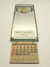 VINTAGE 1946 DISPLAY CALENDAR MIRROR DRAKE'S AUTO PARTS FOREST GROVE, OR USED  picture