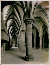GA24 Original Photo MONT ST MICHEL Hall of the Chevaliers Gothic Architecture picture