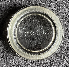 Vintage Clear Glass Jar Lids/Caps PRESTO 1 BALL 2.5