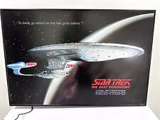 Vintage 1991 STAR TREK Authentic Lacquer LED Series Poster With Flashing Lights picture