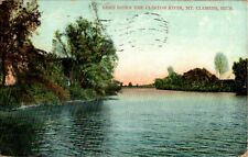 Bend Down the Clinton River, Mt. Clemens, Michigan MI 1908 Postcard picture