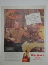 Magazine Ad* - 1941 - Royal Crown Cola - World War II - Gary Cooper picture