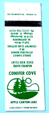 CONIFER COVE MATCHBOOK COVER * CHICAGO, ILLINOIS * APPLE CANYON LAKE picture