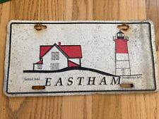 Vintage Cape Cod Lighthouse License Plate Eastham 1980s Massachusetts Souvenir picture