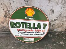 PORCELIAN SHELL ENAMEL SIGN SIZE 30X30 INCHES DOUBLE SIDED picture