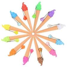 12 Pieces Ice Cream Pen Novelty Cute Ink Pen Assorted Color Summer Writing Pen picture