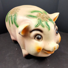 Silvestri Bros. Chalk Ware Piggy Bank - Very Large - Very Good Vintage Condition picture