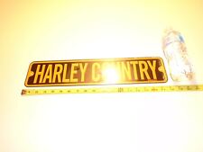 Harley Davidson Country Orange Black Metal sign factory sealed clean usa picture