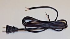 6' BLACK LAMP CORD SET WITH POLARIZED PLUG 18/2 SPT-1 NEW 46704JB picture