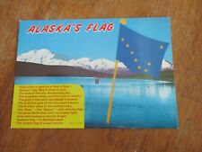 Alaska Flag Postcard Unused picture