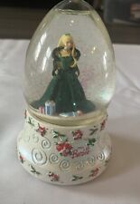 Glittery 2004 Musical Holiday Barbie Water Globe Plays Winter Wonderland picture
