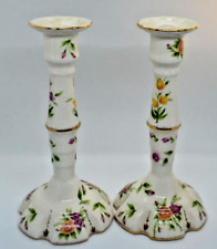 Camrose & Kross Porcelain Pair Candlesticks Jaqueline B.  Kennedy Collection JBK picture