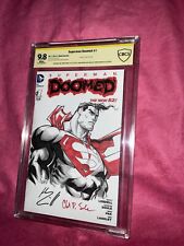 Superman Doomed #1 Blank CBCS 9.8 Signed By Superman Actor Henry Cavill With Art picture