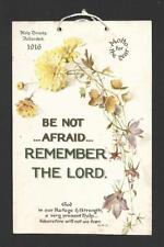 M99 - LARGE ANTIQUE RELIGIOUS SCRIPTURE PSALMS MOTTO HANGING CARD - 1916 picture