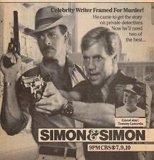 1985 CBS TV AD~SIMON & SIMON~TOMMY LASORDA LA DODGERS MANAGER GUEST STARS picture