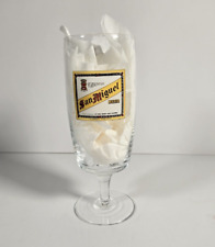 Vintage beer glass San Miguel Philippines stemmed 8 inches 12 fl ounces picture