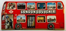 2 Vintage London Souvenir Cards Buses picture