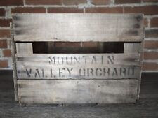 Mountain Valley Orchard Smithsburg, MD Wood Box Crate Washington County picture