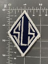 Vintage SLS Crest Patch Badge Saint Lukes Seton LaSalle Catholic School St. Blue picture