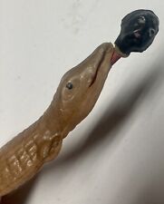 Vintage Alligator eating human head novelty item -Letter opener/pencil. Rare,NOS picture